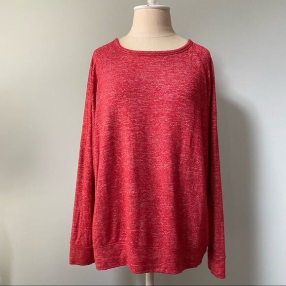 Buffalo David Bitton Red Marled Knit Shirt - Picture 1 of 12